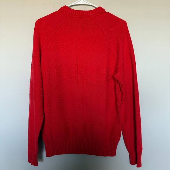 Lands End Drifter Mens Sweater Medium 38-40 Blue Red Crewneck Preppy Bundle Lot - Picture 11 of 11